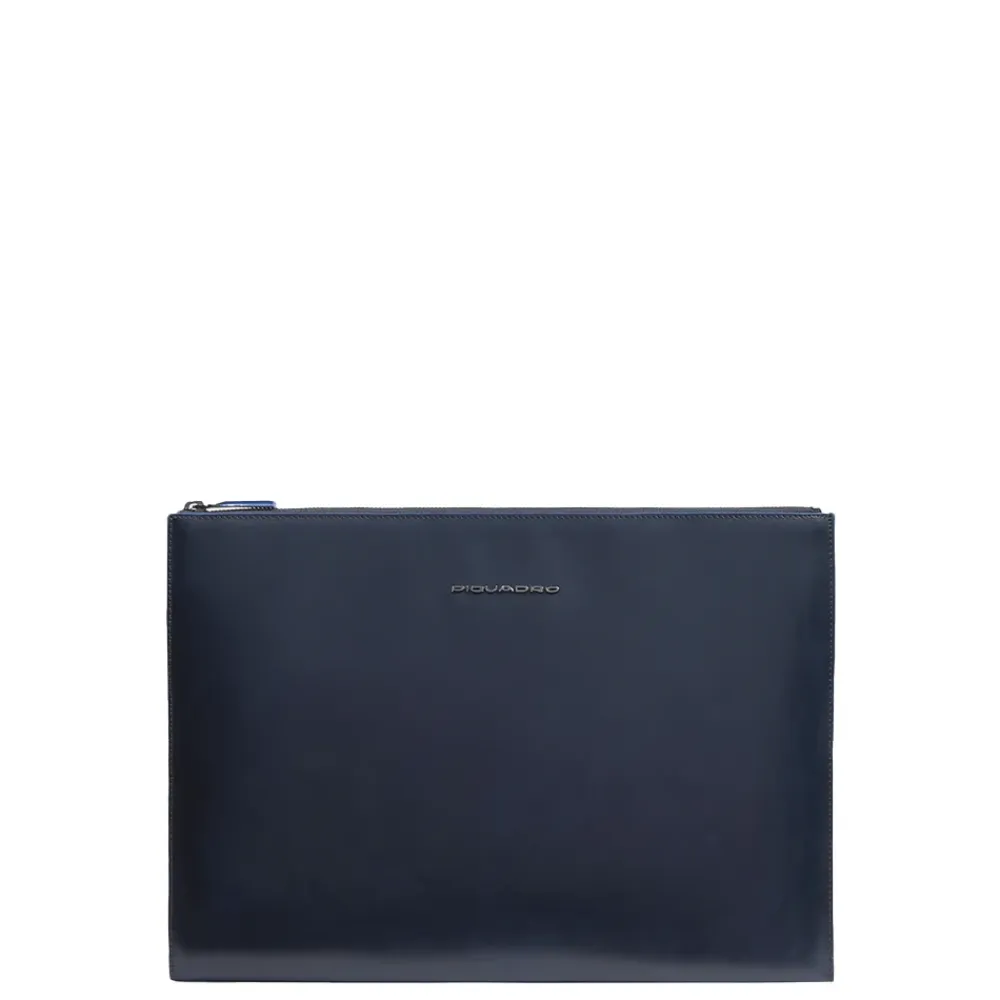 Laptop Tasker^Piquadro Læder iPad Pro 12,9 clutch Blå