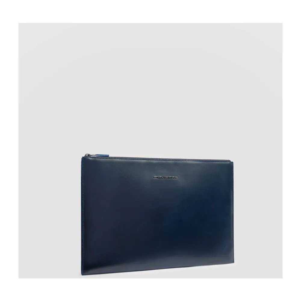 Laptop Tasker^Piquadro Læder iPad Pro 12,9 clutch Blå