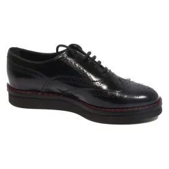 Snøresko^Tod's Læder Loafer Sko Francesina Bucature Sort