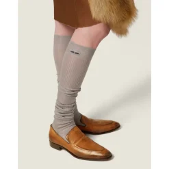 Loafers^Miu Miu Læder Loafers Brun