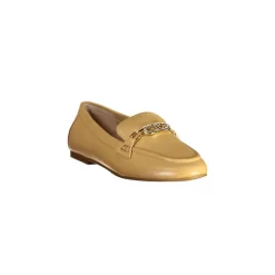 Loafers<Ralph Lauren Læder Loafers Kædedetalje Beige
