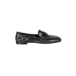 Loafers^Pomme D'or Læder Mokkasiner med Firkantet Tå Sort