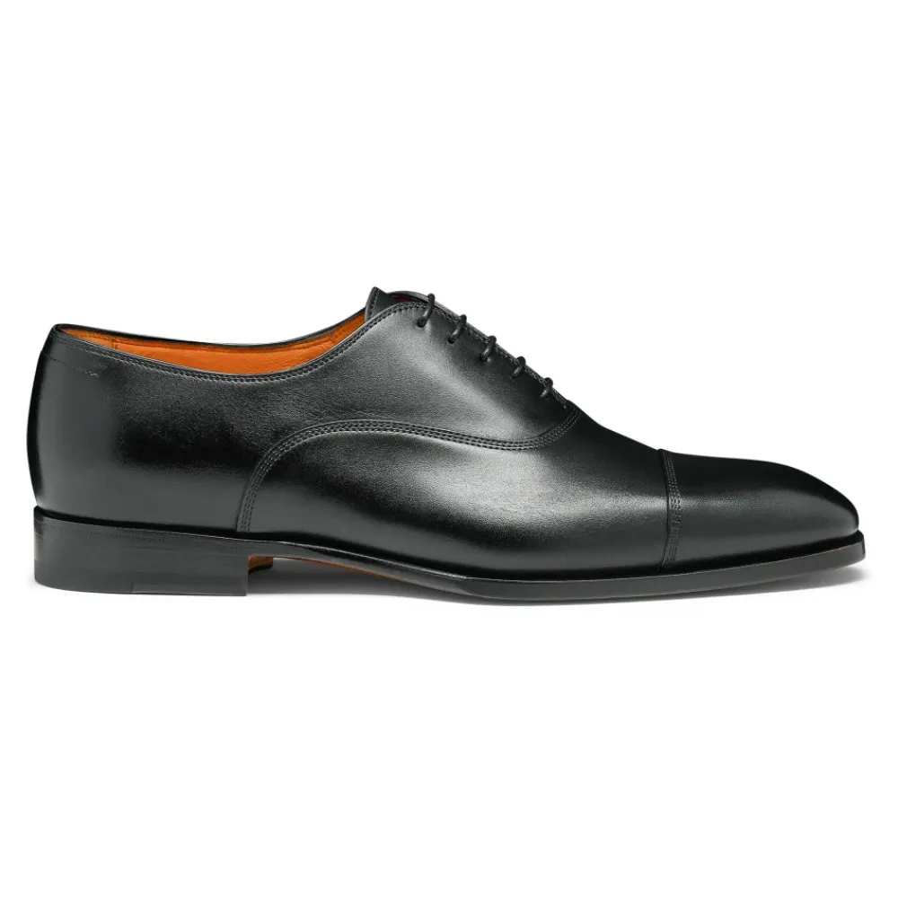 Business Sko<Santoni Læder Oxford Sko Sort