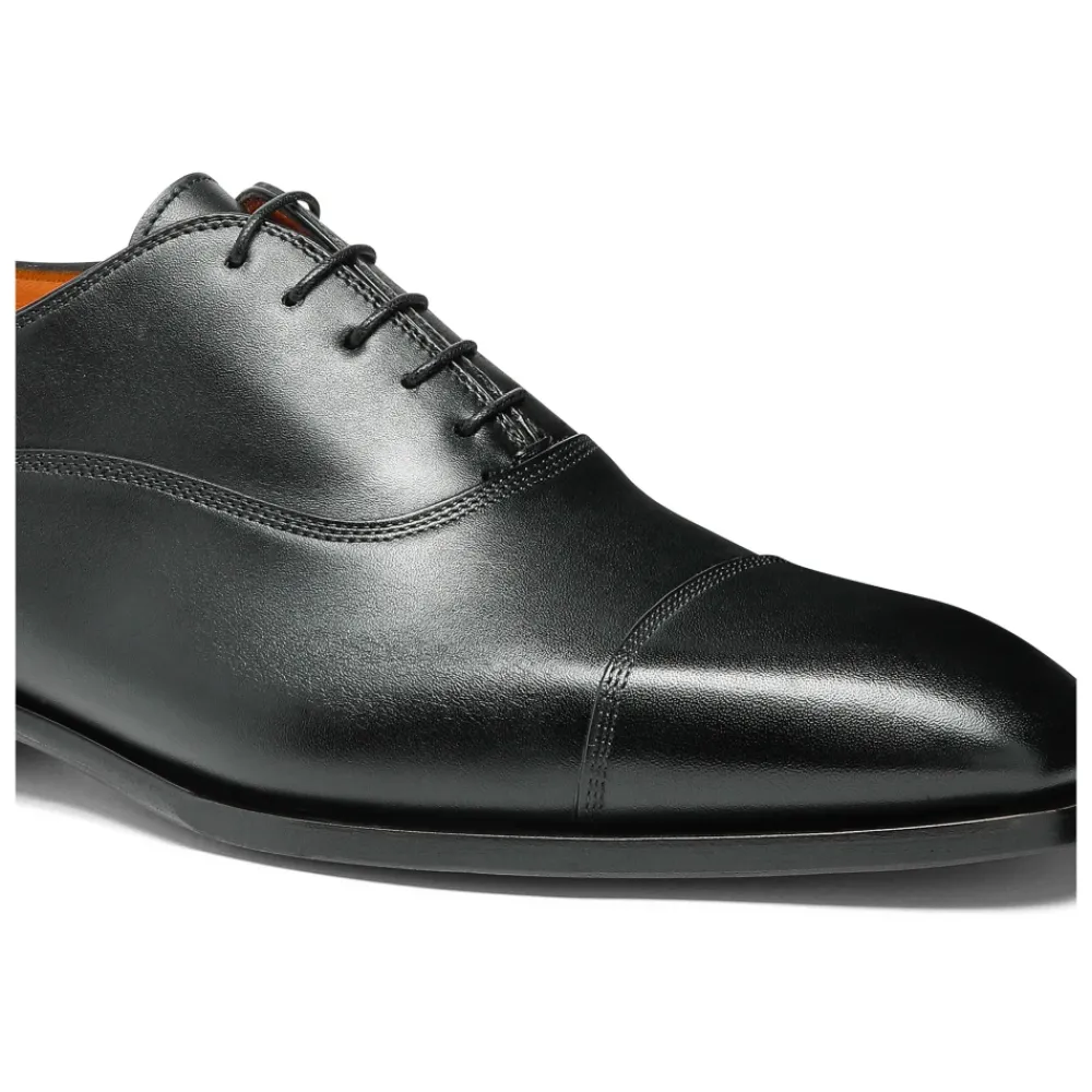 Business Sko<Santoni Læder Oxford Sko Sort