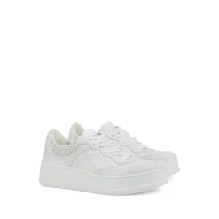 Sneakers^Gucci Læder Sneakers med Logo Detaljer Hvid