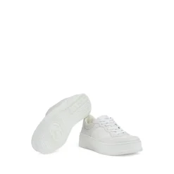 Sneakers^Gucci Læder Sneakers med Logo Detaljer Hvid