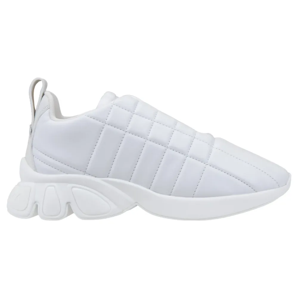 Sneakers^Burberry Læder Snøresko Hvid