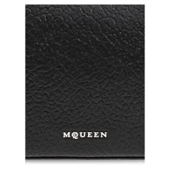 Bæltetasker<Alexander McQueen Læder taske T-Bar Mini Sort