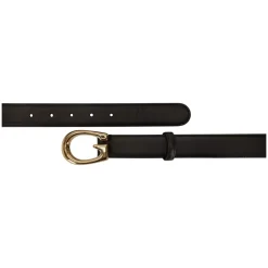 Bælter<Gucci Læderbælte Sort