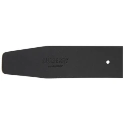Bælter^Burberry Læderbælte Sort