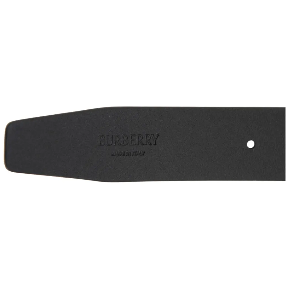 Bælter^Burberry Læderbælte Sort