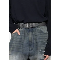 Bælter^Balenciaga Læderbælte Grå