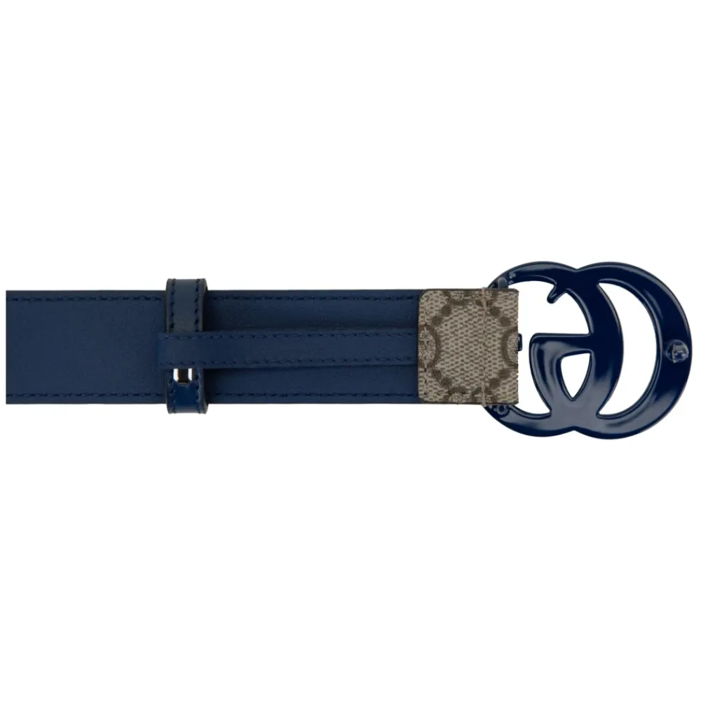 Bælter<Gucci Læderbælte med logo-spænde Beige