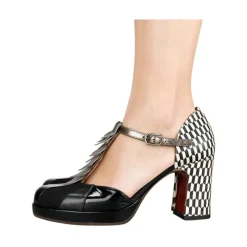 Stiletter|Pumps^Chie Mihara Læderhøjhælede pumps Sort
