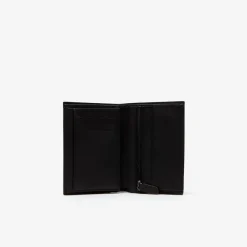 Punge & Kortholder^Lacoste Læderpung med flere kortlommer og ID-holder Sort