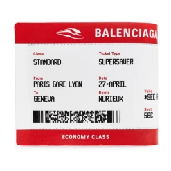 Punge & Kortholder<Balenciaga Læderpung med print Hvid
