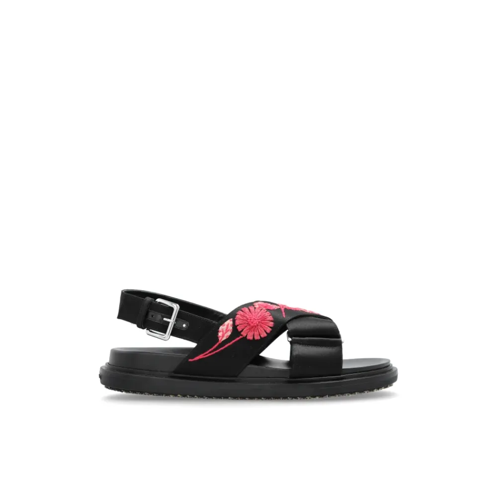 Sandaler<Marni Lædersko Sort