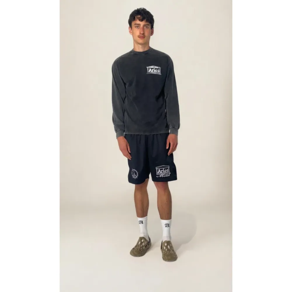 Sweatshirts^Aries Ældgammel Tempel Langærmet Tee Sort
