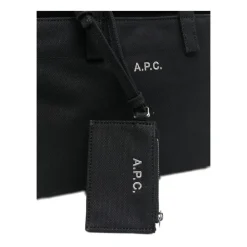 Indkøbstasker<A.P.C. Le Drummer Toile Small Tote Bag Sort