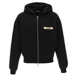 Trøjer<Jacquemus Le Hoodie Grip Gros Grain Hættetrøje Sort