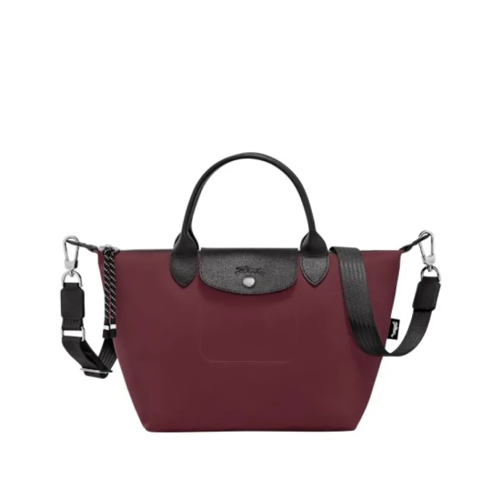 Indkøbstasker^Longchamp Le Pliage Energy Taske med Top Håndtag SLona Rød