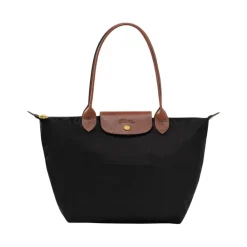 Indkøbstasker^Longchamp Le Pliage Original Shoulder Bag Sort