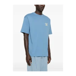 T-Shirts^Drole de Monsieur Le T-Shirt Slogan Blå