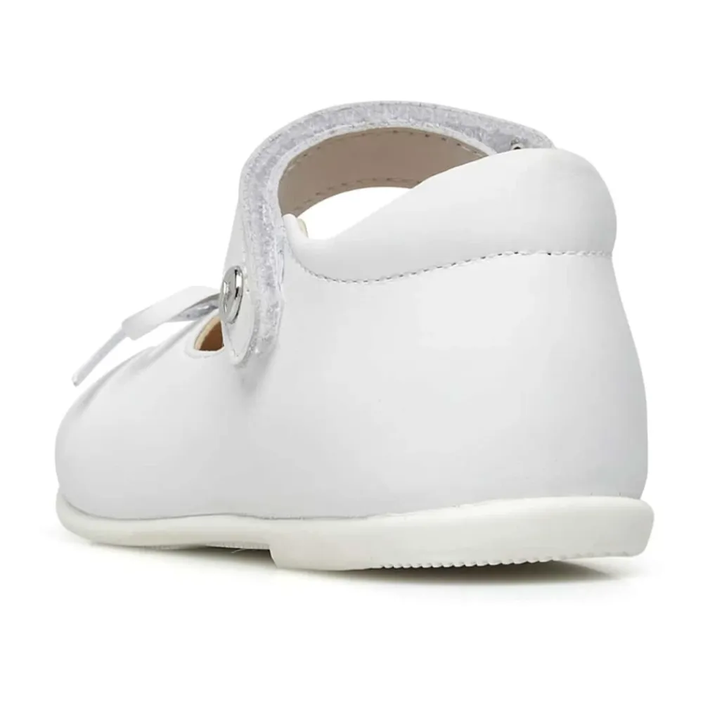 Ballerinasko^Naturino Leather ballet flats with bow BALLET Hvid