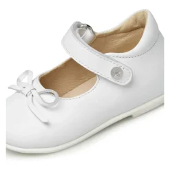 Ballerinasko^Naturino Leather ballet flats with bow BALLET Hvid
