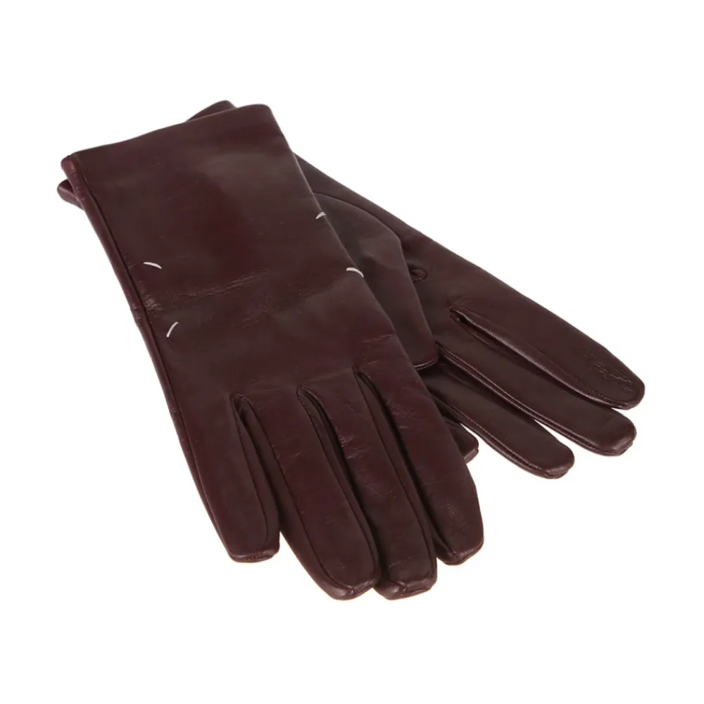 Handsker|Handsker<Maison Margiela Leather Gloves Lilla