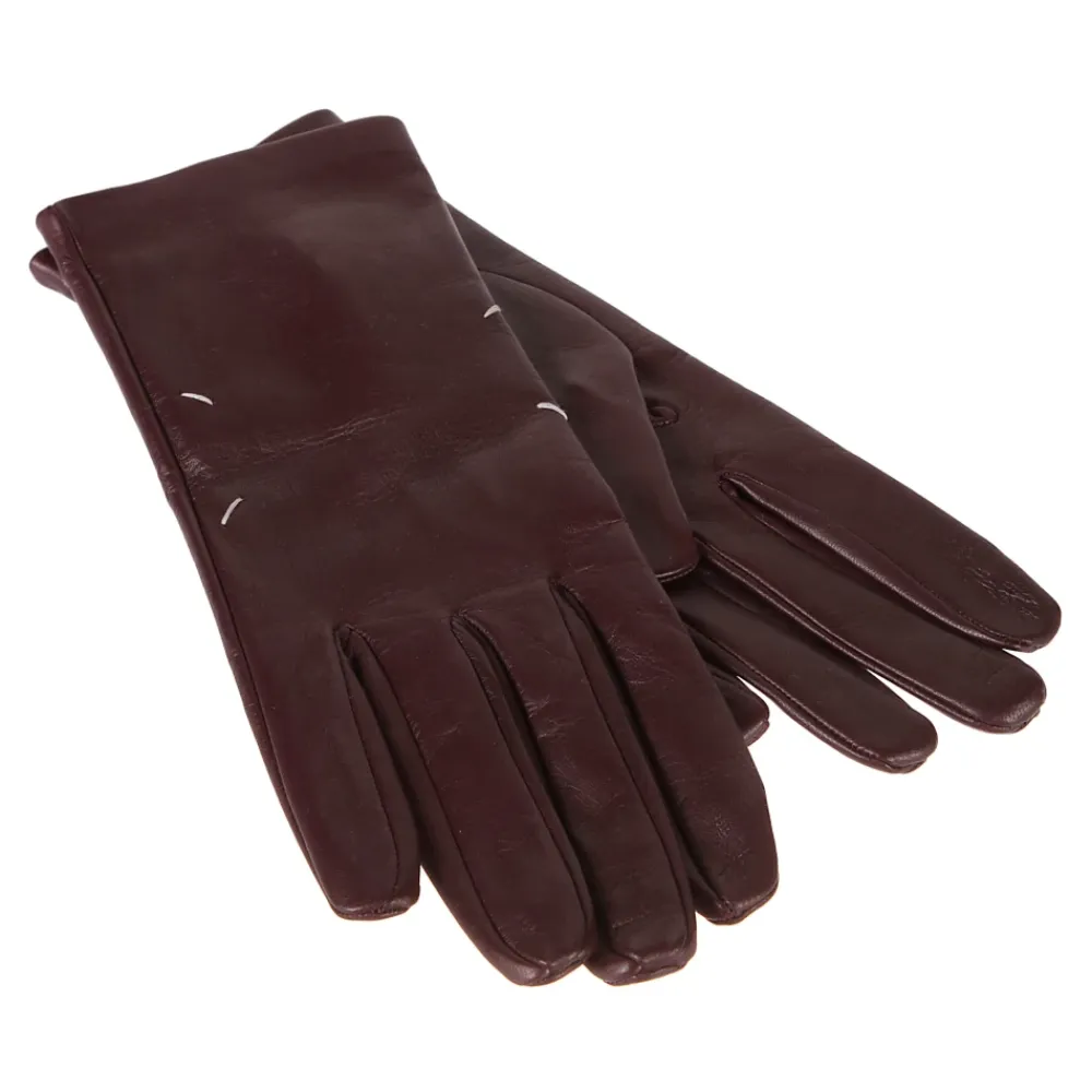Handsker^Maison Margiela Leather Gloves Lilla