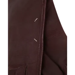 Handsker^Maison Margiela Leather Gloves Lilla