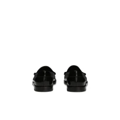 Loafers^Dolce & Gabbana Leather Logo Slip-On Loafers Sort
