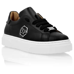 Sneakers<Philipp Plein Leather Lo-Top Sneakers The Plein Original Sort