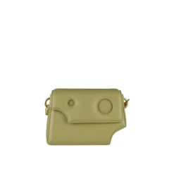 Bæltetasker<Off White Leather Mini Bag Grøn