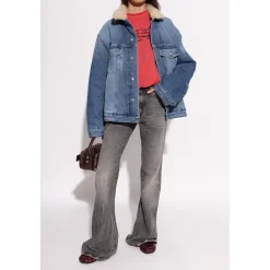 Loafers<Acne Studios Leather Saddle Loafers Rød