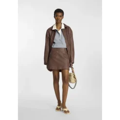 Nederdele<Munthe Leather Skirts Brun