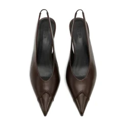 Pumps|Stiletter<ROTATE Birger Christensen Leather Slingback Pump Brun