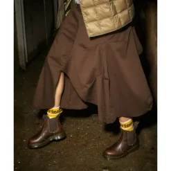 Chelsea Boots|Støvler^Dr. Martens Leonore Dark Brown Chelsea Støvle Brun