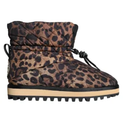 Vinterstøvler^Dolce & Gabbana Leopard Ankelstøvler Polstrede Sko Brun