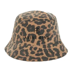 Huer & Kasketter<Anine Bing Leopard Bucket Hat Brun