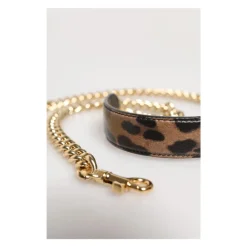 Tilbehør Til Tasker^Dolce & Gabbana Leopard Print Gold Brass Chain Shoulder Bag Strap Multifarvet
