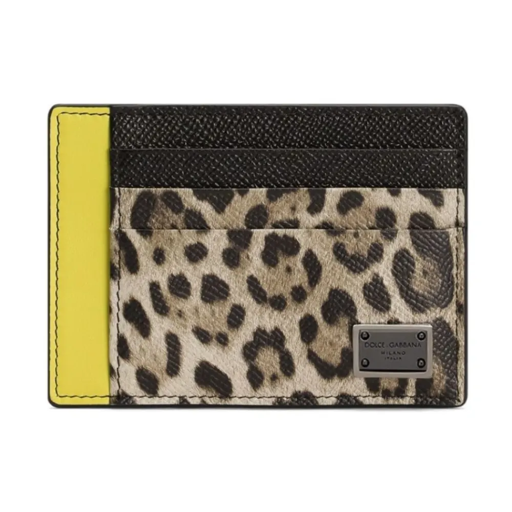 Punge & Kortholder^Dolce & Gabbana Leopard Print Kortholder Pung Multifarvet