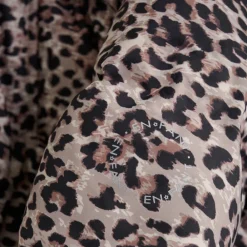 Jakker^En Fant Leopard Print Quiltet Jakke Brun