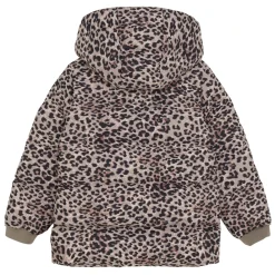 Jakker^En Fant Leopard Print Quiltet Jakke Brun