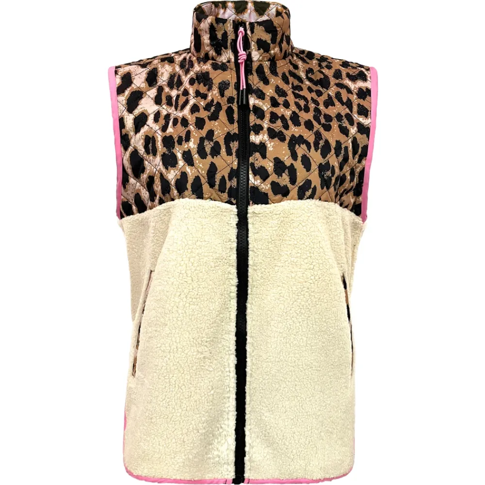 Jakker<Liberté Leopard Teddy Vest Multifarvet