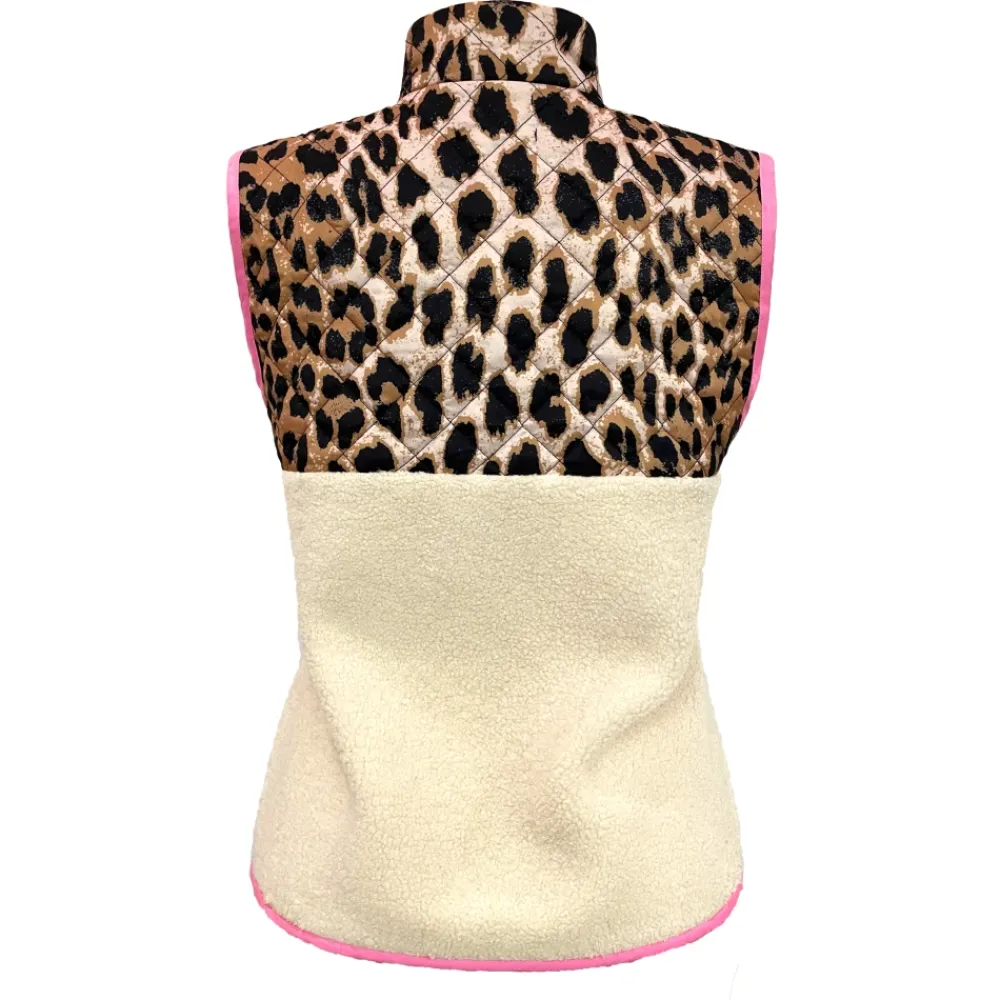 Jakker<Liberté Leopard Teddy Vest Multifarvet