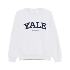 Sweatshirts^Sporty & Rich Lettering Crewneck Grå