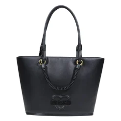 Indkøbstasker^Love Moschino Lettering Tote Bag Sort