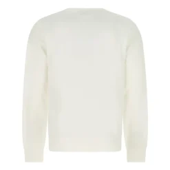 Trøjer|Sweatshirts<C.P. Company Letvægts Crew Neck Sweatshirt Hvid